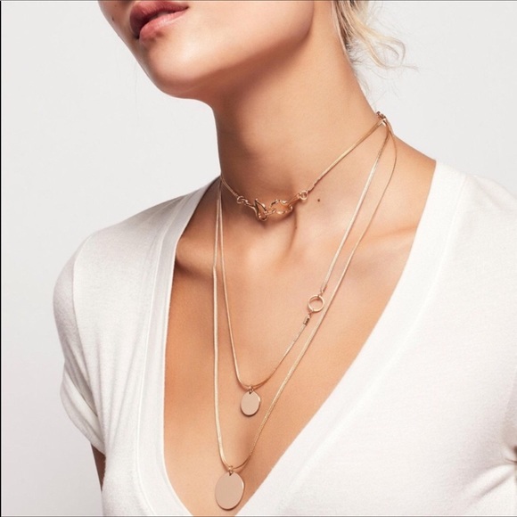 Free People Jewelry - Free People Golden Sol Layered Necklace